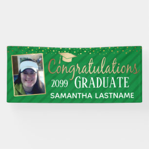 Elegant Gold Félicitations Graduate 2022 Bannière
