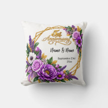 Elegant Gold Floral 5-Jahres-Jubiläum 