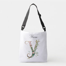 Elegant Gold Floral Letter Y Crossbody Bag Tragetaschen Mit Langen Trägern