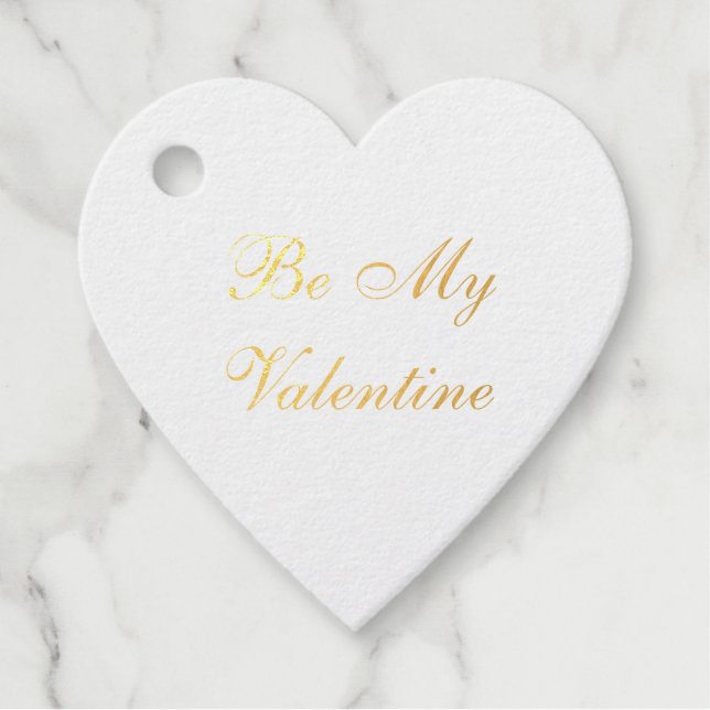 Elegant Gold Foil Custom Message Geschenkanhänger (Vorderseite)