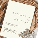 Elegant Gold Foil Ivory Minimalist Boho Wedding Folieneinladung<br><div class="desc">Imagine the sophisticated shimmer of real foil as the first introduction to your wedding day. Our Elegant Gold Foil Minimalist Boho Wedding Invitation is crafted for the couple who seeks a blend of modern simplicity and understated luxury. The soft Ivory background provides a stunning canvas, while the dazzling Gold Foil...</div>