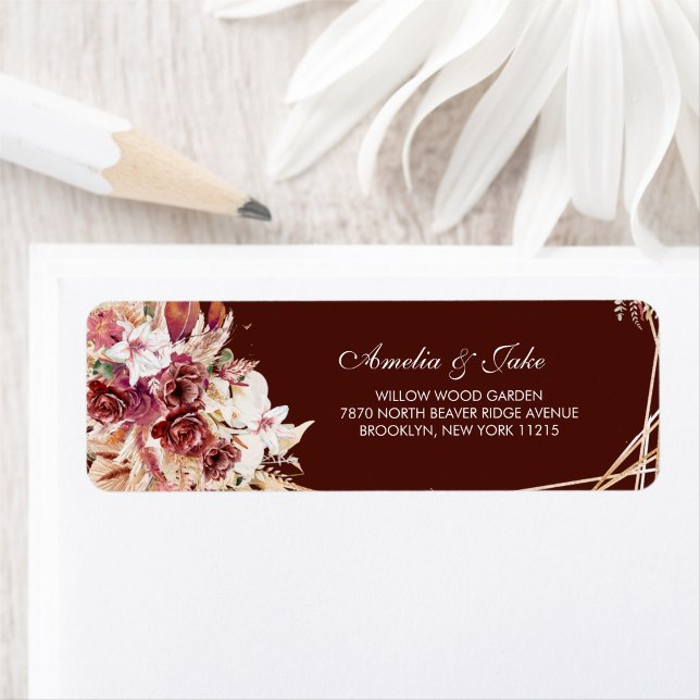 Elegant Gold Geometric Terracotta Floral Wedding  (Von Creator hochgeladen)