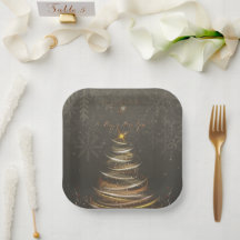 Elegant Gold glow Christmas Tree