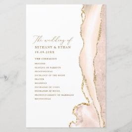 Elegant Gold Ivory Agate Wedding