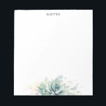 Elegant Gold Leaves Notizblock<br><div class="desc">Sukzessive Watercolor and gold greenery leaves elegant notepads</div>