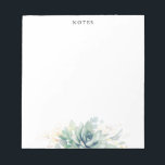 Elegant Gold Leaves Notizblock<br><div class="desc">Sukzessive Watercolor and gold greenery leaves elegant notepads</div>