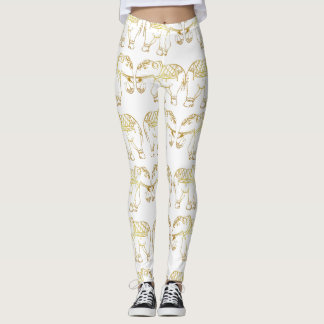 Elegant Gold Leggings