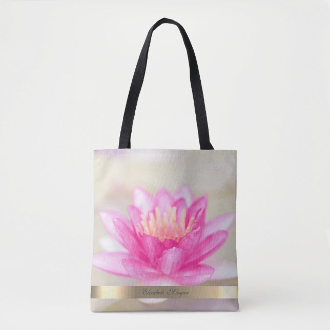 Elegant Gold, Lotus, Yoga Tasche (Vorderseite)