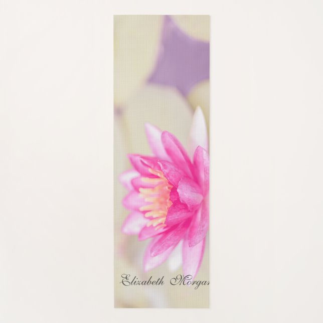 Elegant Gold, Lotus, Yoga Yogamatte (Vorderseite)