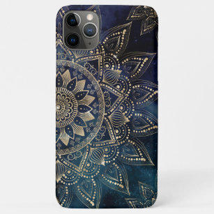 Elegant Gold Mandala Blue Galaxy Case-Mate iPhone Hülle