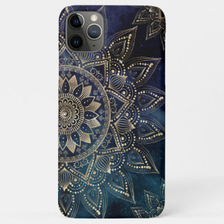 Elegant Gold Mandala Blue Galaxy Case-Mate iPhone Hülle