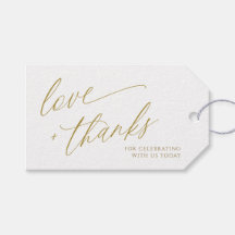 Elegant Gold Modern Wedding Vielen Dank für Ihre U