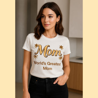Elegant Gold Mutter Blumen - Muttertag und Alltag  Tri-Blend Shirt