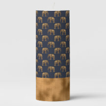 Elegant Gold Navy Blue Elephant Dschungel Chic