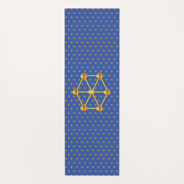 Elegant Gold Polka Dots Yogamatte (Vorderseite)