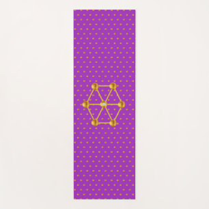 Elegant Gold Polka Dots Yogamatte