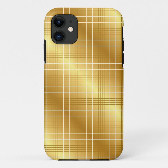 Elegant Gold Print iPhone Case (Rückseite)