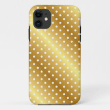 Elegant Gold Punkt iPhone Case
