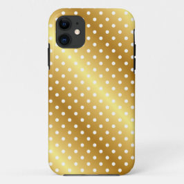 Elegant Gold Punkt iPhone Case