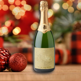 Elegant Gold Reindeer Gold Briefe Weihnachten