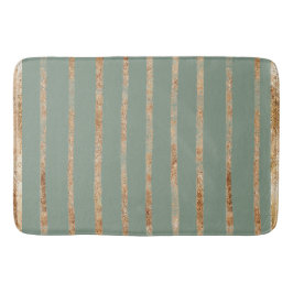 Elegant Gold Sage Green Badematte