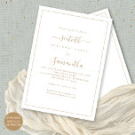 Elegant Gold Script Border 60. Geburtstagsparty Einladung<br><div class="desc">Elegante Gold Script Border 60. Geburtstagsparty. Verfügbar in digitaler Form oder gedruckt. Ein minimalistisches, modernes Textdesign für Ihre sechzigsten, das vollständig anpassbar ist, mit einem Single-Zeilenrand. Ändern Sie die Wörter nach Bedarf und Sie können auch Text- und Hintergrundfarben sowie viele andere, wenn Sie möchten, über die Option Weitere bearbeiten ändern...</div>