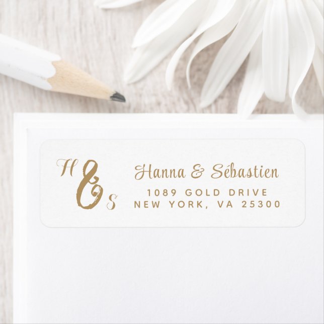 Elegant Gold Script Monogram (Insitu)