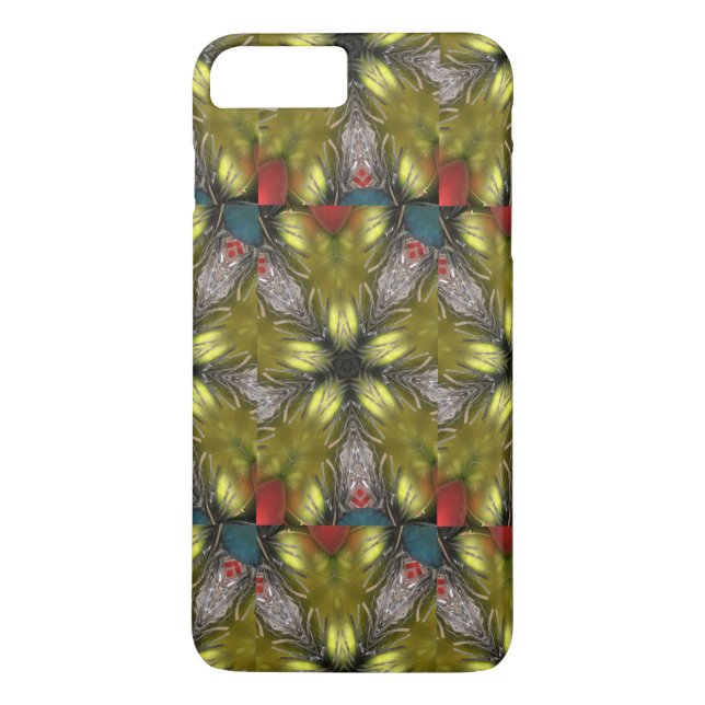 Elegant Gold Silver Kaleidoscope Weihnachtsstern Case-Mate iPhone Hülle (Rückseite)