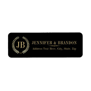 Elegant Gold & Silver Laurel Wreath