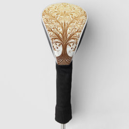 Elegant Gold Tree of Life Spiritual Celebration Golf Headcover