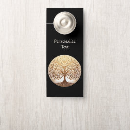 Elegant Gold Tree of Life Spiritual Zen  Türanhänger