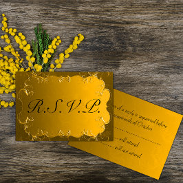 Elegant Gold Wedding RSVP