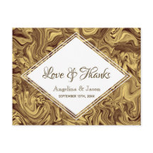 Elegant Gold Wedding Vielen Dank
