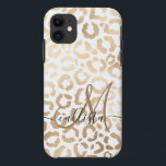Elegant Gold White Leopard Cheetah Animal Print Case-Mate iPhone Hülle<br><div class="desc">Dieses elegante und schicke Tierbild eignet sich perfekt für die stilvolle und trendige Mode. Es verfügt über ein handgezeichnet Imitat bedruckt Goldfolien Gepard-Leopardenmuster auf einem einfachen weißen Hintergrund. Die durch Anklicken der Optionen geändert werden können. Es ist ein luxuriöses und stilvolles Safari-Design. ***WICHTIGE HINWEIS FÜR DESIGN: Für individuelle Designanfragen, wie...</div>