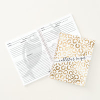 Elegant Gold White Leopard Cheetah Animal Print