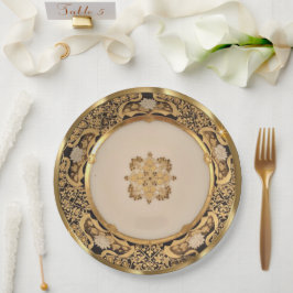 Elegant Gold Wiennese Pappteller