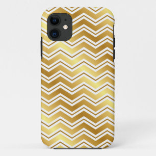 Elegant Gold Zickzack Zig Zag iPhone Case