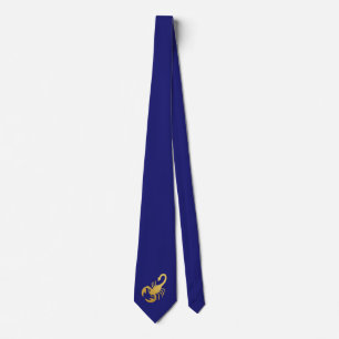 Elegant Golden - Blue Scorpio Krawatte