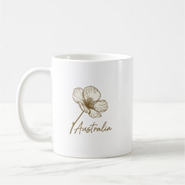 Elegant Golden Wattle Floral Australia Day 2026 Kaffeetasse