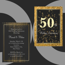 Elegant Golden Wedding 50 Jahre alt