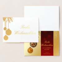 Elegant Goldene Weihnachten Gold Folienkarte