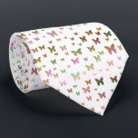 Elegant Goldgold Butterfly Pattern Krawatte<br><div class="desc">Modern and cute butterfly pattern.</div>