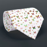 Elegant Goldgold Butterfly Pattern Krawatte<br><div class="desc">Modern and cute butterfly pattern.</div>