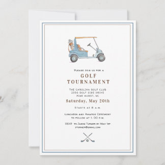 Elegant Golf Tournament  Invitation Einladung