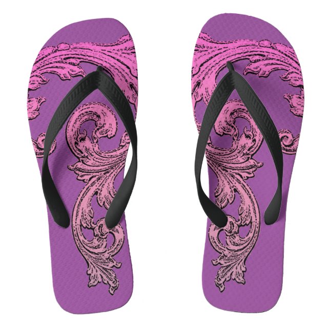 Elegant Goth Design Flip Flops (Fußbett)