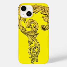 Elegant Goth Design in Gold iPhone 7 Fall Case-Mate iPhone 14 Hülle