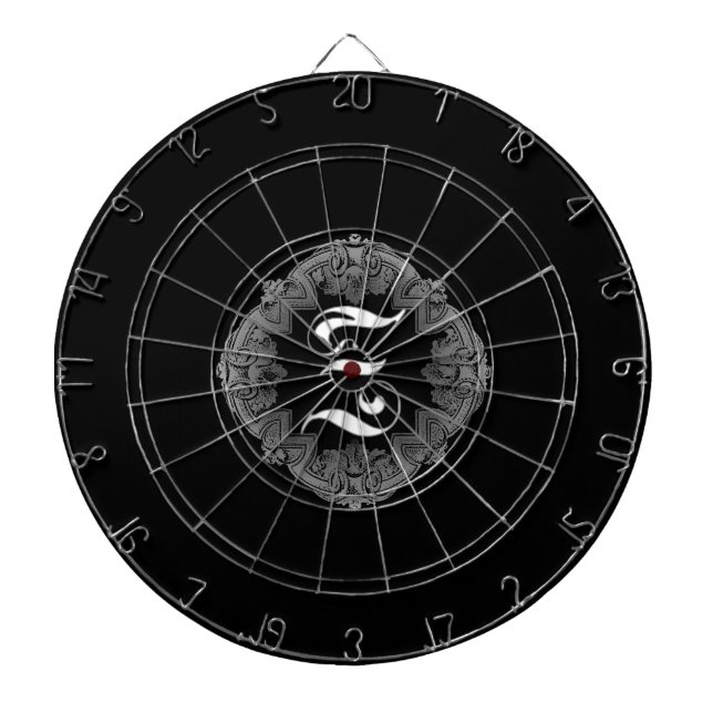 Elegant Goth Initial Z Dartscheibe (vorne)