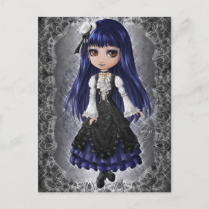 Elegant Gothic Aristocrat Postkarte
