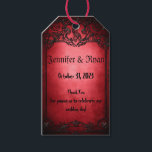 Elegant Gothic Rustic Red Geschenkanhänger<br><div class="desc">Elegant Gothic Rustic Red</div>