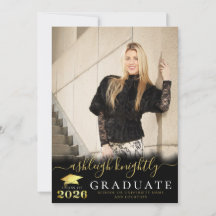 Elegant Graduate 2025 Black Gold Script 2 Fotos